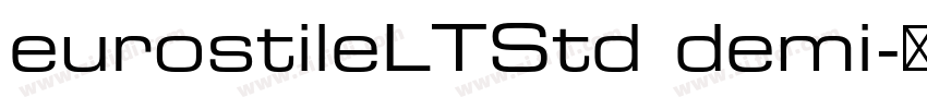 eurostileLTStd demi字体转换